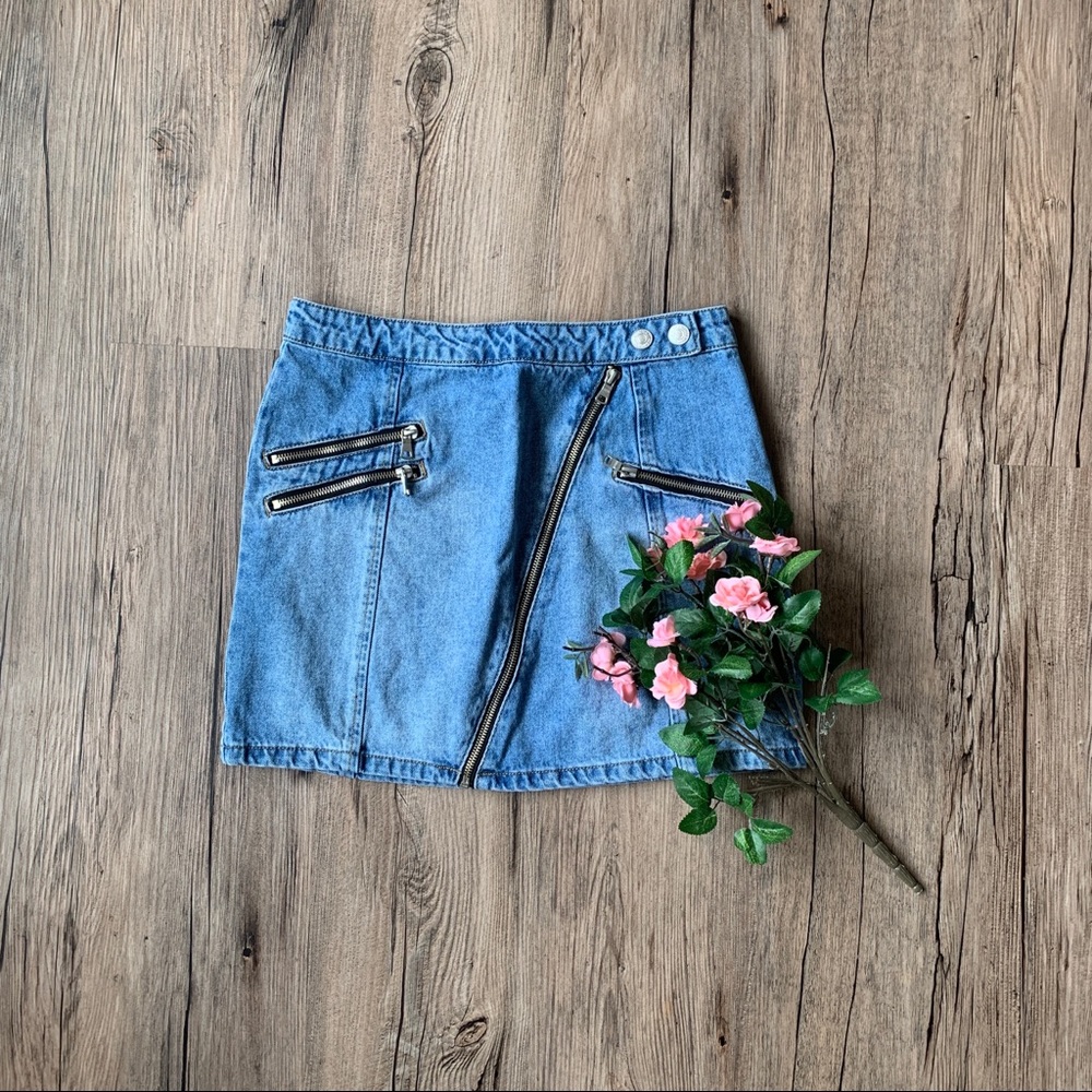 Forever 21 | Zippered Jean Skirt